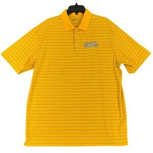 Rochester Nike Golf Polo Shirt Mens L Striped Performance Embroidered Baseball